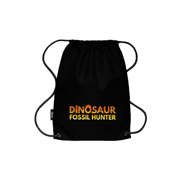 Drawstring Backpack Dinosaur Fossil Hunter Logo