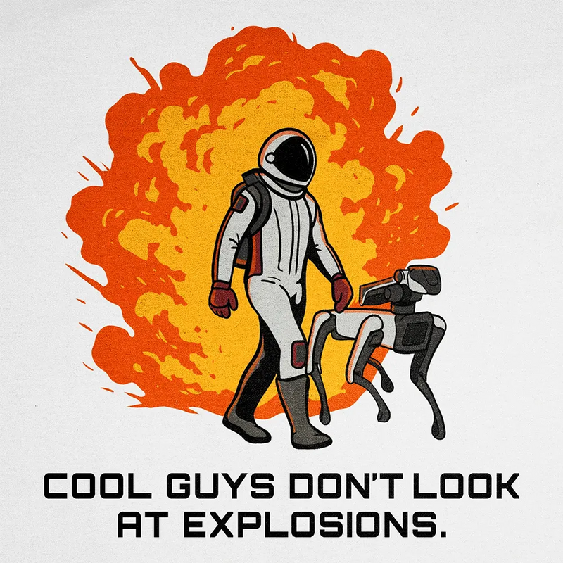 Bluza Kangurka Cool Guys Don't Look At Explosions