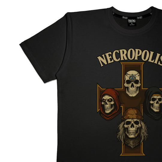 T-shirt Necropolis Cross