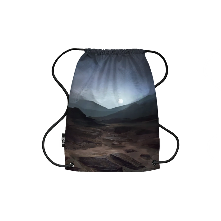 Drawstring Backpack Blue Sunset on Mars