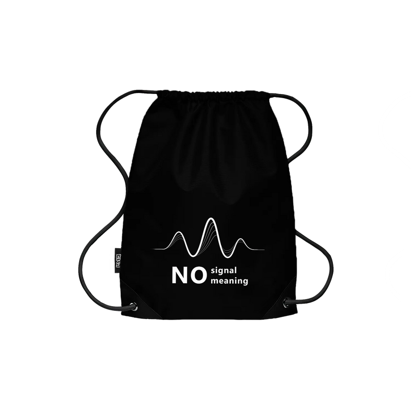Drawstring Backpack No Signal No Meaning