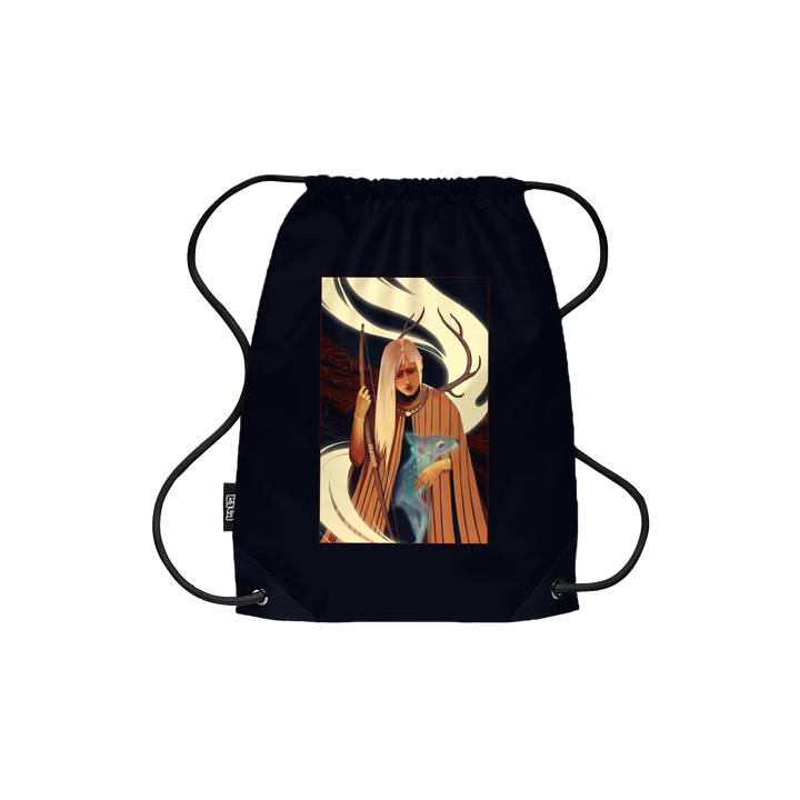 Death Howl Cover Drawstring Backpack