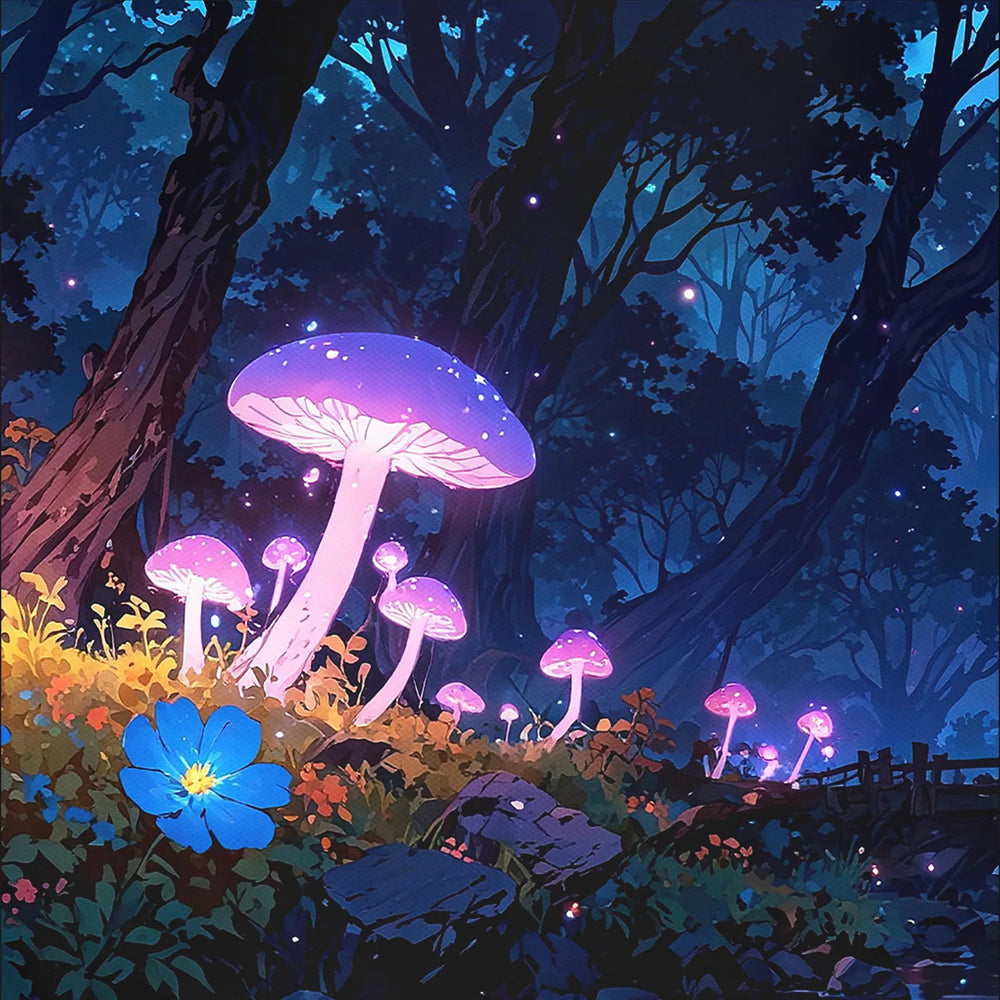 Worko-Plecak Purple Mushroom