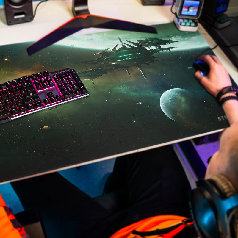 Mousepad Space Station by Kentaro Kanamoto