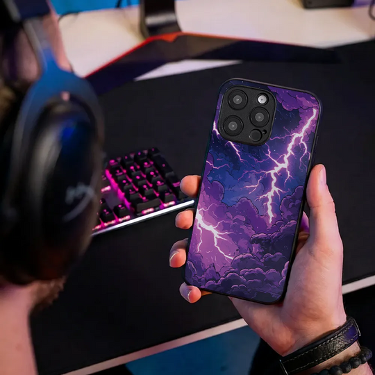 Glass Phone Case Amethyst Fury